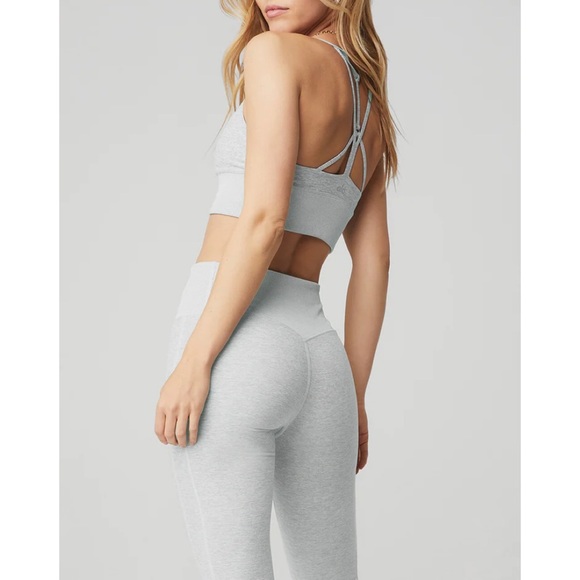 Alo Yoga Alosoft Lavish Bra Blue Haze Heather - Picture 8 of 8